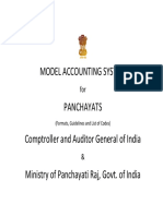 Model Accounting System for Panchayat