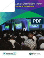 Agenda Conferencia de Usuarios Esri 2016