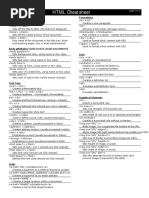 HTML Cheat Sheet