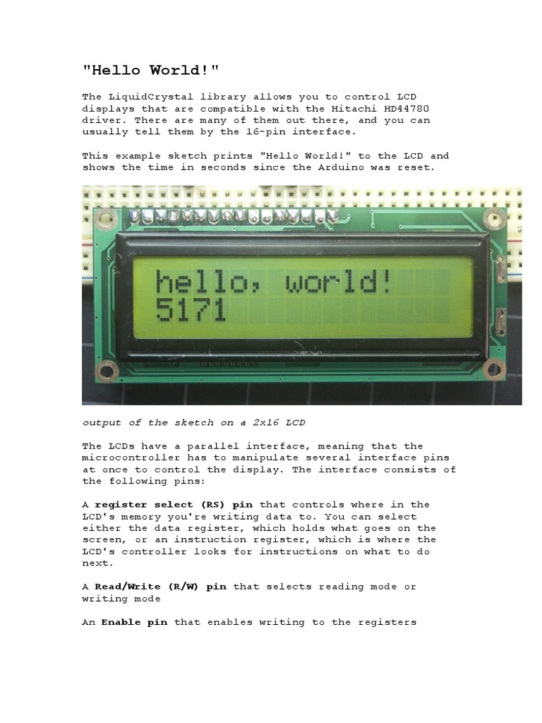 Liquid Crystal | PDF | Liquid Crystal Display | Arduino