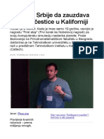 Otisao Iz Srbije Da Zauzdava Kvantne Cestice U Kaliforniji PDF