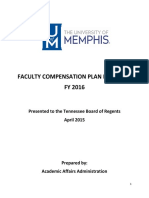 Faculty Compensation Plan Proposal FY 2016: Presented To The Tennessee Board of Regents April 2015