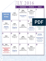 Parkinson Calendars Summer 2016