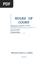 Rules of Court: Maricar Corina P. Canaya