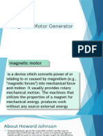 Magnetic Motor Generator