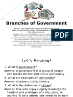 Branches of Govt