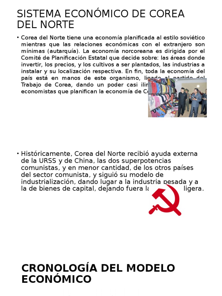 Sistema Económico de Corea Del Norte Corea del Sur Política