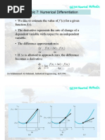 Numerical Differentiation