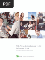 NCR Aloha Quick Service 123 Reference Guide