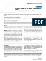 2008 - The Impact of the Severity of Sepsis on the Risk of Hypoglycaemia