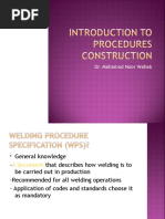 Note 1 Approving Welding Procedure - Process Flow