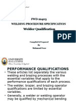 Note 6 - Welder Test Requirement