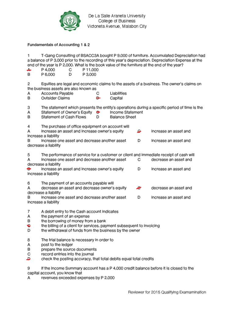 Fundamentals of Accounting 1 and 2 | PDF | Debits And Credits | Expense