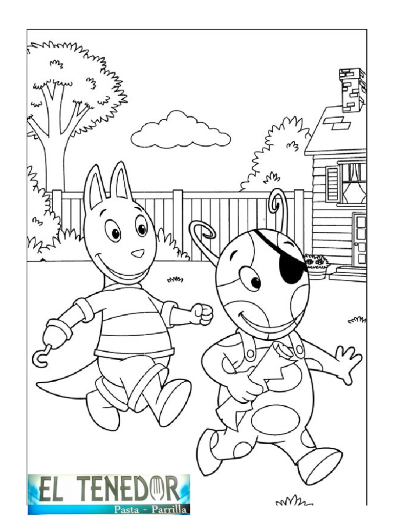 Dibujos para Colorear de Backyardigans | PDF