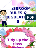 Classroom Rules & Regulation S