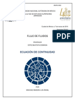 Problemas Resueltos de Flujo de Fluidos (Ecuación de Continuidad)