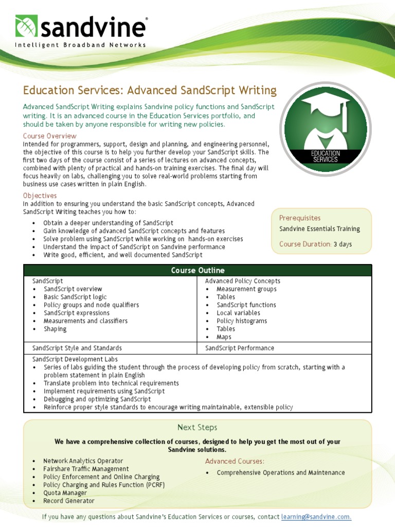 Advanced Sandscript Writing | PDF