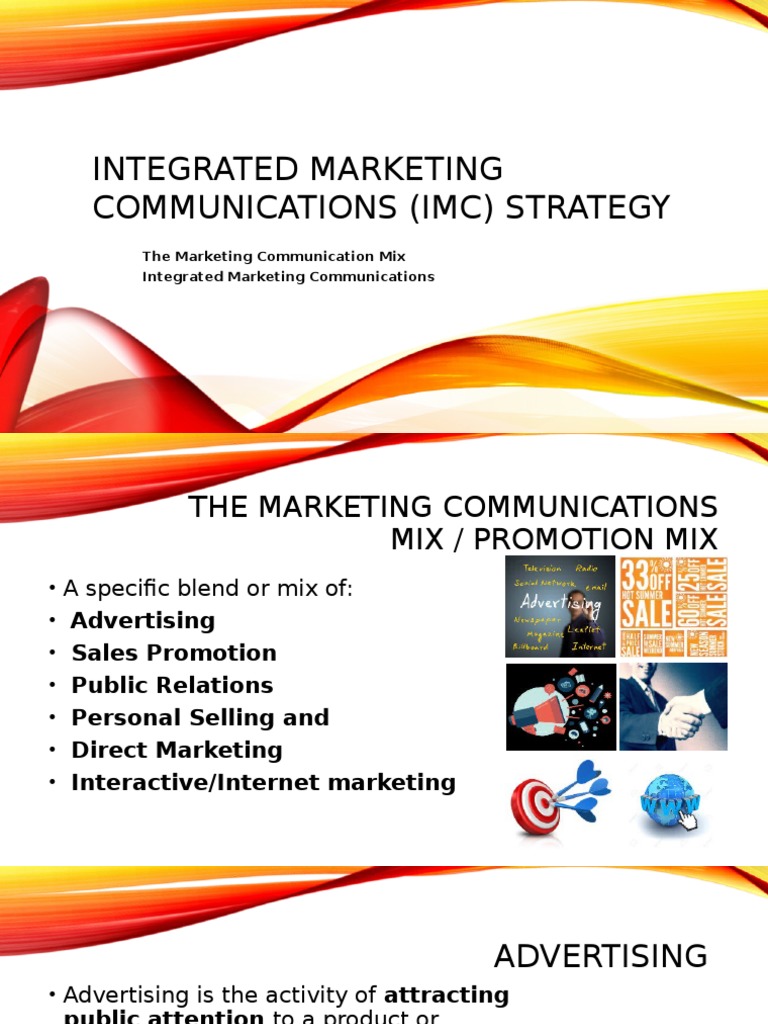 IMC Strategy and Promotion Mix Overview | PDF | Promotion (Marketing ...