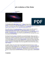 Formation and Evolution of The Solar System