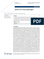 Qualitative Behavior of a Host-Pathogen Model