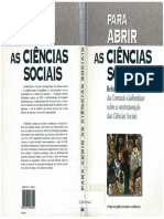 Para Abrir As Ciencias Sociais PDF