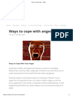 Ways To Cope With Anger - Vitaflow