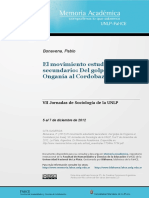 Bonavena (2012) El Movimiento Estudiantil Secundario Del Golpe Al Cordobazo PDF