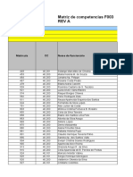 Matriz de competências F003