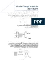 Strain Gauge Pressure Transducer