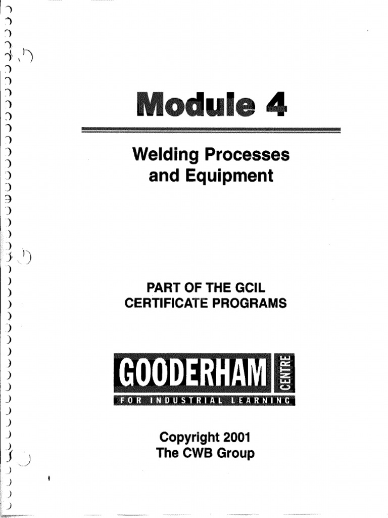 Module 4 Welding Processes and Equipment PDF