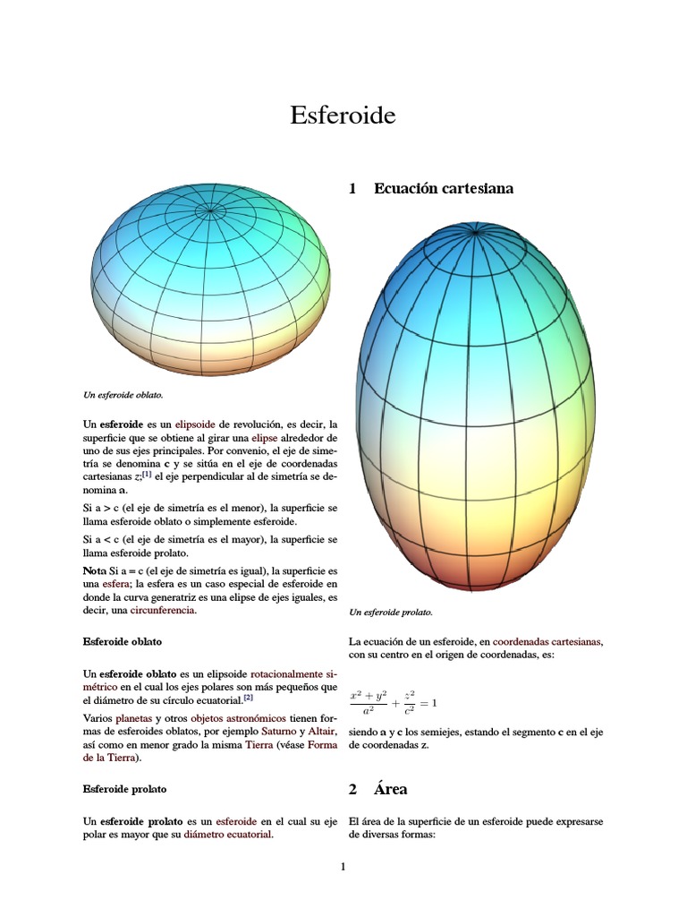 Geoide 4 Esferoide PDF | PDF | Métodos y materiales de enseñanza ...
