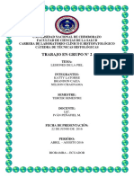 Lesiones Epidermológicas o de La Piel