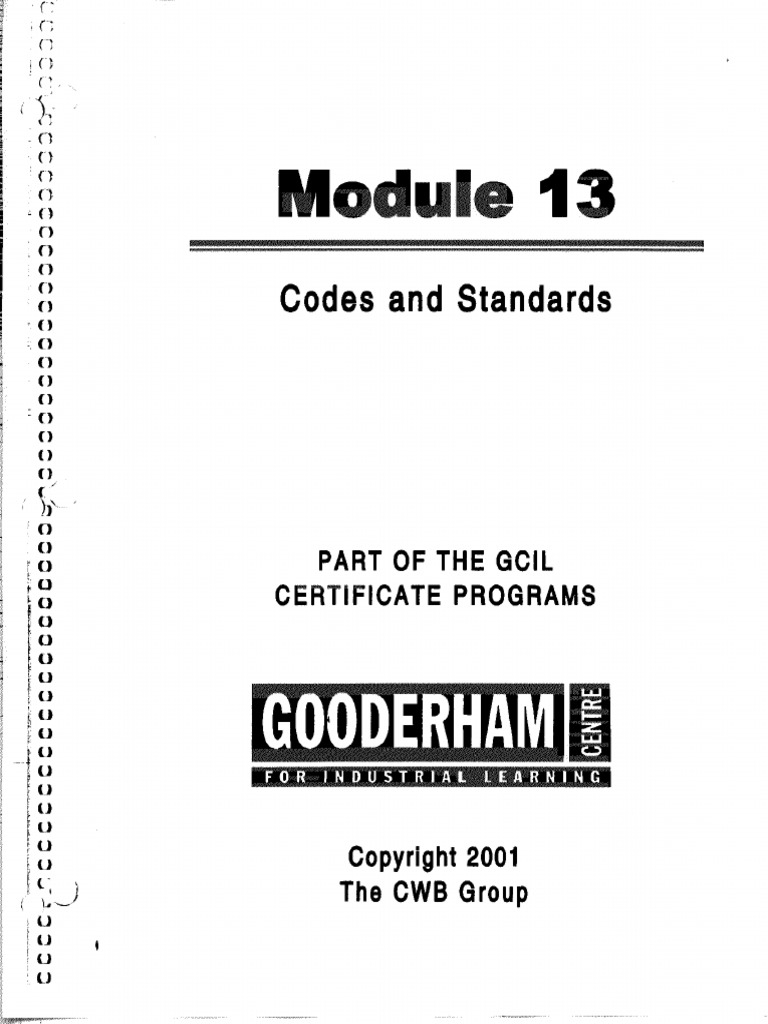 Module 13 Codes and Standards | PDF
