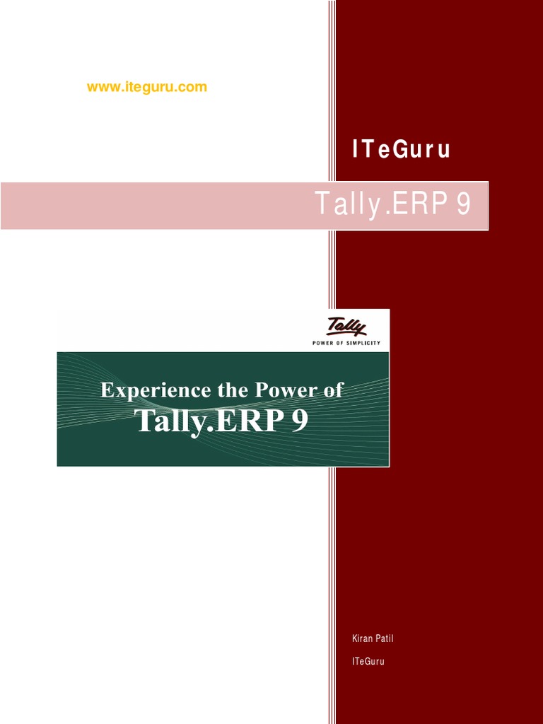 Tally - Erp9 Module 1 | PDF