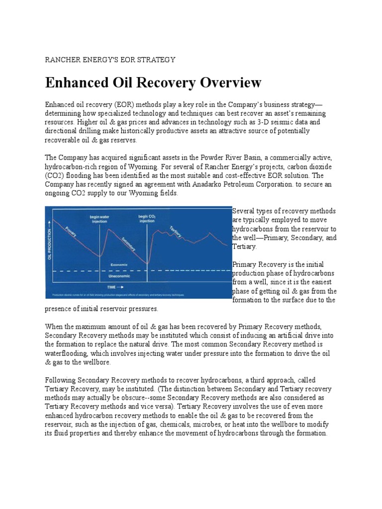 Enhanced Oil Recovery PDF Enhanced Oil Recovery Extraction Of