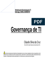 Governança Palestra Claudio Cruz