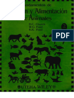 Nutricin y Alimentacin de Animales CHURCH