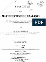 Vorlesungen Über Mathematische Analysis: Mit Anwendungen Auf Geometrie, Mechanik Und Wahrscheinlichkeitslehre. Erster Band