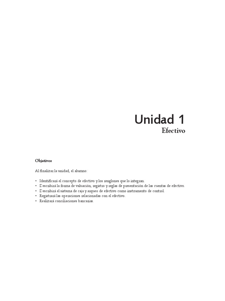 ContaFinII U01 5aed | PDF | Bancos | Efectivo