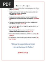 Estudo Bíblico (Jejum -Esboço)