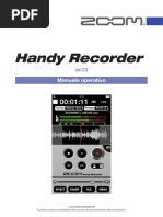 Zoom Handy Recorder version 2.0 Manuale Operativo