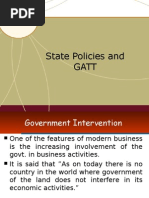 State policies and GATT