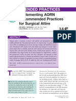 Implementing Aorn Recommended Practices for Surgical Attire