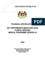 Tech Specs KPI Perkhidmatan Klinikal Ver 4.0 2016