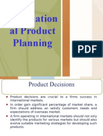 International Product Planning