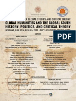 Global Humanities and The Global South: History, Politics, and Critical Theory