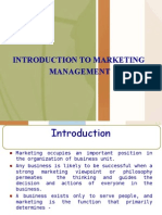 Introduction To Marketing