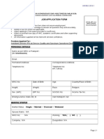 MCMC Job Application Form - 2016
