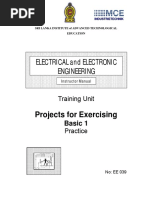 EE039 Projects For Exercising Basic 1 PR Inst