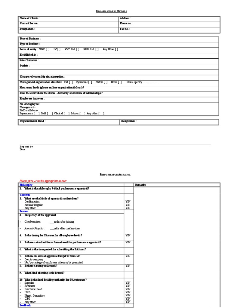 Benchmark - Questionnaire 536 | PDF | Performance Appraisal | Employment